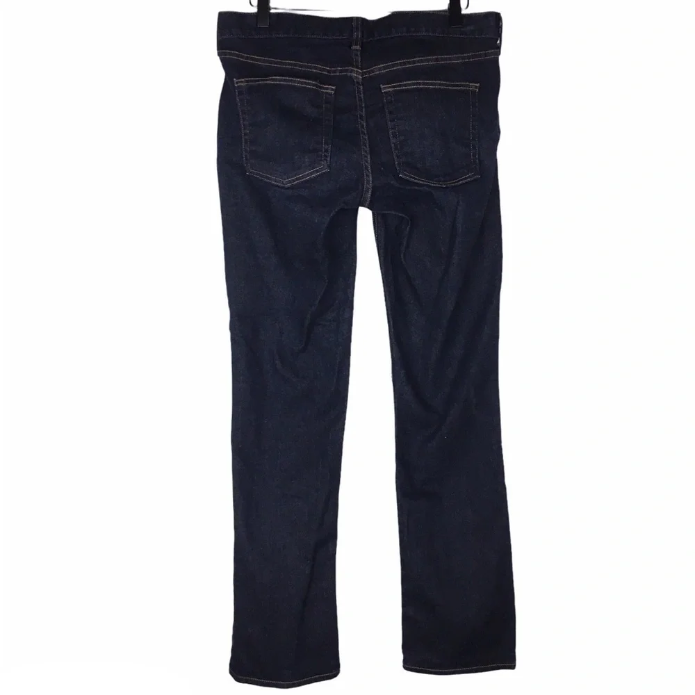 J CREW Jeans Matchstick Straight Leg Ultra Dark Wash Stretch Denim 29S Short